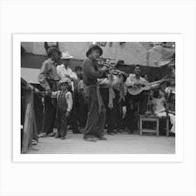Untitled Photo, Possibly Related To Spanish American Musicians At Fiesta, Taos, New Mexico By Russell Lee Art Print