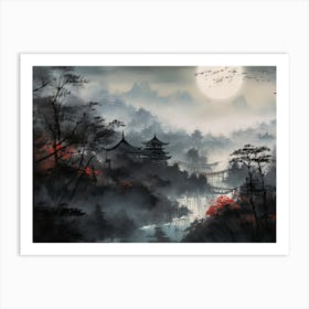 Asian Landscape Painting 1 Art Print