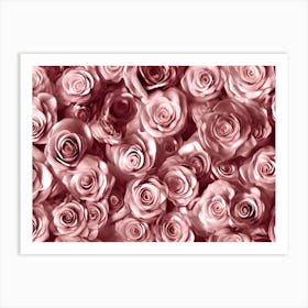 Roses Wallpaper 3 Art Print