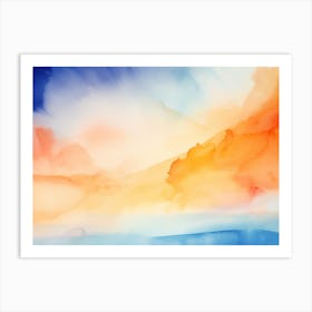 Sunset Elemental 3 Art Print