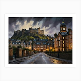 Edinburgh Castle Art 3 Art Print