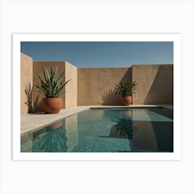 Pool In The Desert Art Print