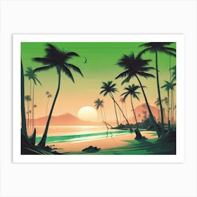 Vector Landscape V2 2 Art Print