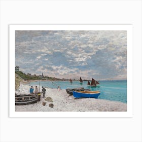 The Beach At Sainte Adresse (1867), Claude Monet Art Print