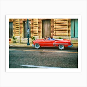 Red Convertible Art Print