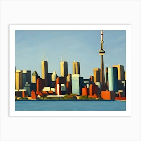 Toronto Skyline 1 Art Print