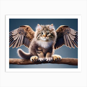 Eaglecat Art Print