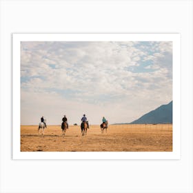 Cowboys Going To Roundup Cattle Art Print