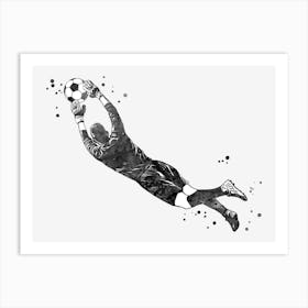 Male Soccer Player Art Print