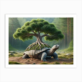 Turtree the Tree-Turtle Fantasy Art Print