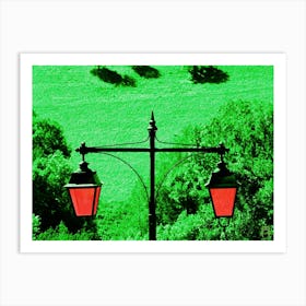 Two Lampposts Metal Print 20190814 29rt1ppub Art Print