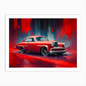 Red Car 2 Art Print