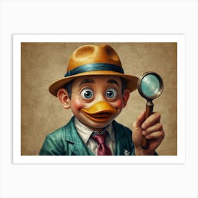 Detective Duck 1 Art Print