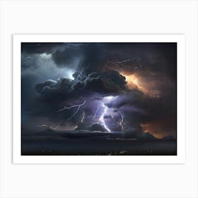 Lightning In The Sky 2 Art Print