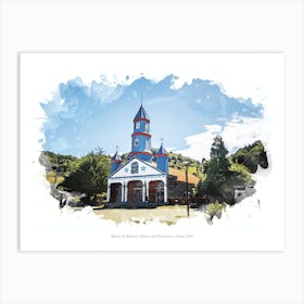 Iglesia De Nuestra Señora Del Patrocinio, Chiloé, Chile Art Print