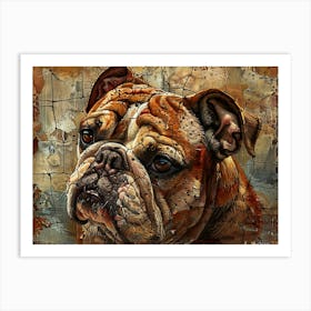 Bulldog Fine Art Portrait 2 Art Print