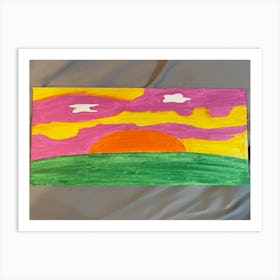 Sunset Painting Art Print