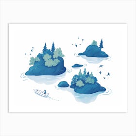 Island Landscape Art Print