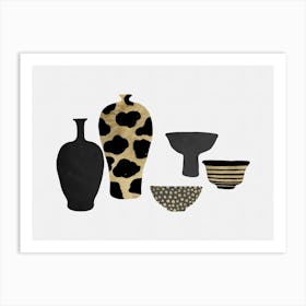 Patterned Vases Art Print