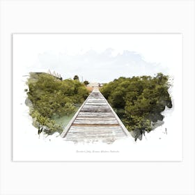 Streeter S Jetty, Broome, Western Australia Art Print