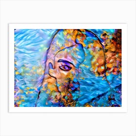 Psychedelic Water Figure Art Print