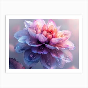 Dahlia Flower 2 Art Print