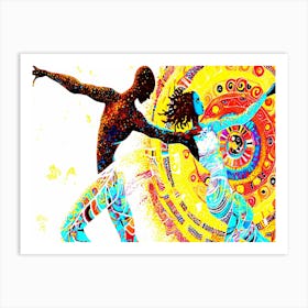 Dances With Me - Dancers Art Print