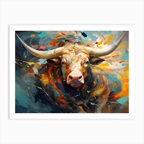 Bull's Essence Unleashed Art Print