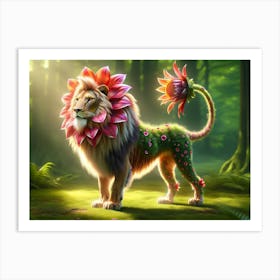 Wonderful Lion Flower Art Print