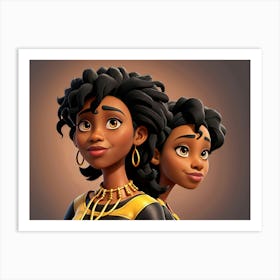 Two African Women Art Print