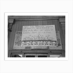 Sign, Decatur Street, New Orleans, Louisiana By Russell Lee Art Print