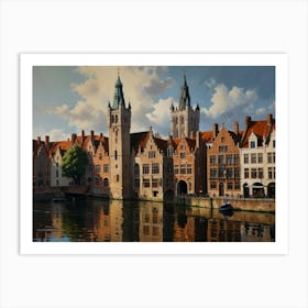 Bruges art Art Print