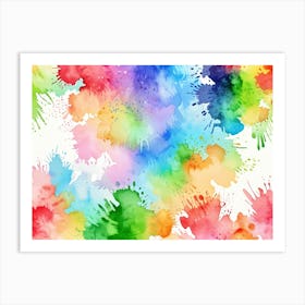 Watercolor Splashes 5 Art Print