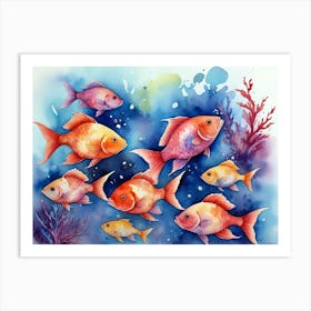 Fishes In The Sea 1 Art Print