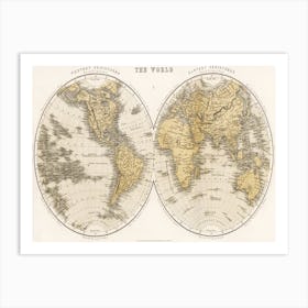 A Cyclopedia Of Geography, Descriptive And Physical, Forming A New General Gazetteer Of The World And Dictionary Of Pronunciation, Etc (1859) Art Print