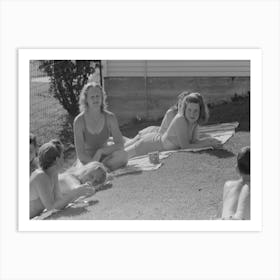 Untitled Photo, Possibly Related To Sun Bathers At The Park Swimming Pool, Caldwell, Idaho By Russell Lee Art Print