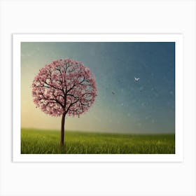 Cherry Blossom Tree 3 Art Print