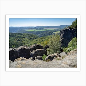 Breite Kluft, Elbe Sandstone Mountains 1 Art Print