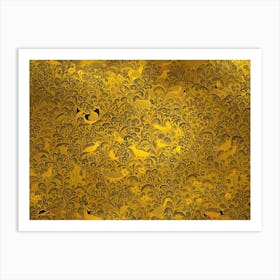 Gold Background Art Print