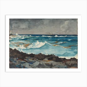 Shore And Surf, Nassau, Winslow Homer Art Print