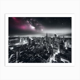 Night In New York City Art Print