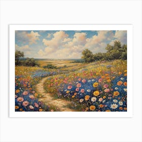 Texas Wildflowers Art Print