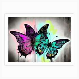 Colorful Butterflies 108 Art Print