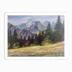 Swiss Alps Art Print