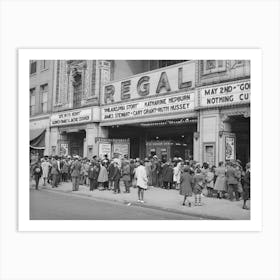 The Movies Are Popular In The Section Of Chicago, Illinois By Russell Lee Art Print