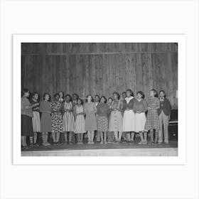 The School Glee Club, Lakeview Project, Arkansas By Russell Lee Art Print