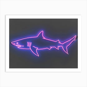 Neon Pink Nurse Shark 5 Art Print