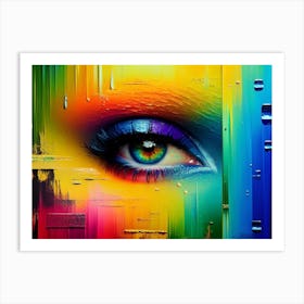 Rainbow Eye Art Print