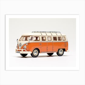 Toy Car Volkswagen Drag Bus Orange 2 Art Print