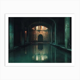 Abandoned Swimming Pool Art Print